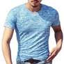 Casual Men T-Shirts O-Neck Slim Fit Short Sleeve T Shirt Top Tees Mens Clothing 2019 Men Summer Korean Male Fitness Tshirt