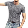 Casual Men T-Shirts O-Neck Slim Fit Short Sleeve T Shirt Top Tees Mens Clothing 2019 Men Summer Korean Male Fitness Tshirt